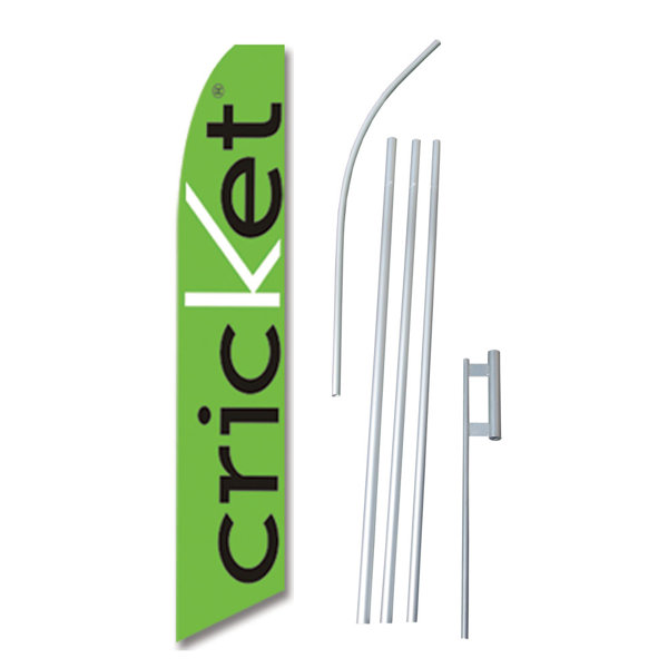 NeoPlex Cricket Authorized Dealer Polyester 180 x 30 in. Flag Set Wayfair